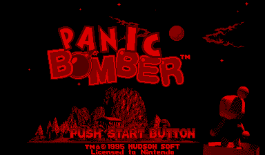 Panic Bomber Title Screen